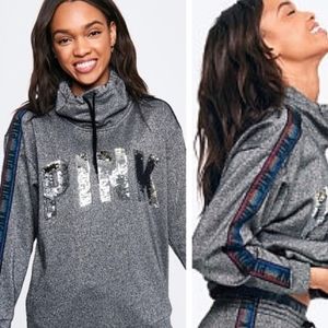 Pink Victorias Secret Rainbow Glitter Sweats XS